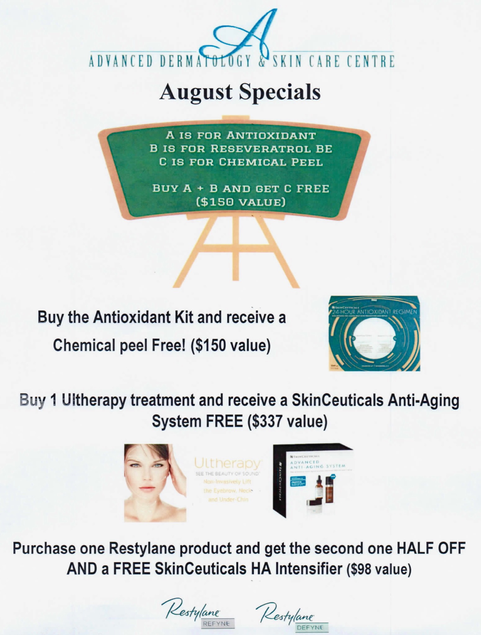 Specials Advanced Dermatology & Skin Care Centre