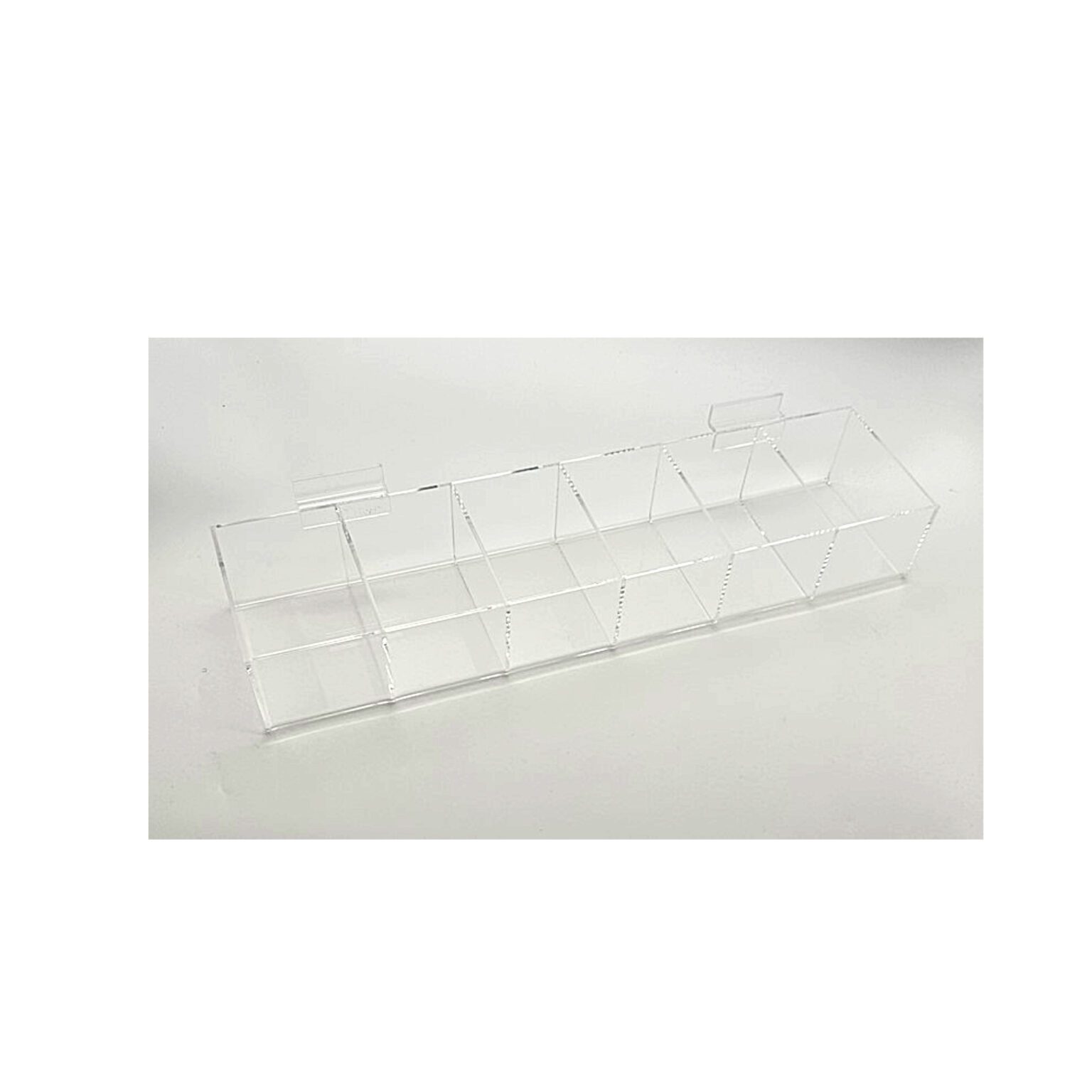 Acrylic Slatwall Tray with 6 Compartments