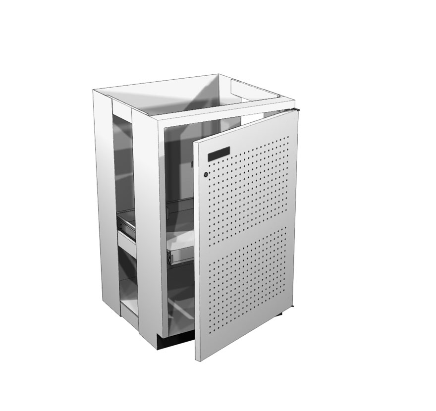 Lozier Rx Computer Unit 1S8 WHT Body / CHR Base Advance Displays