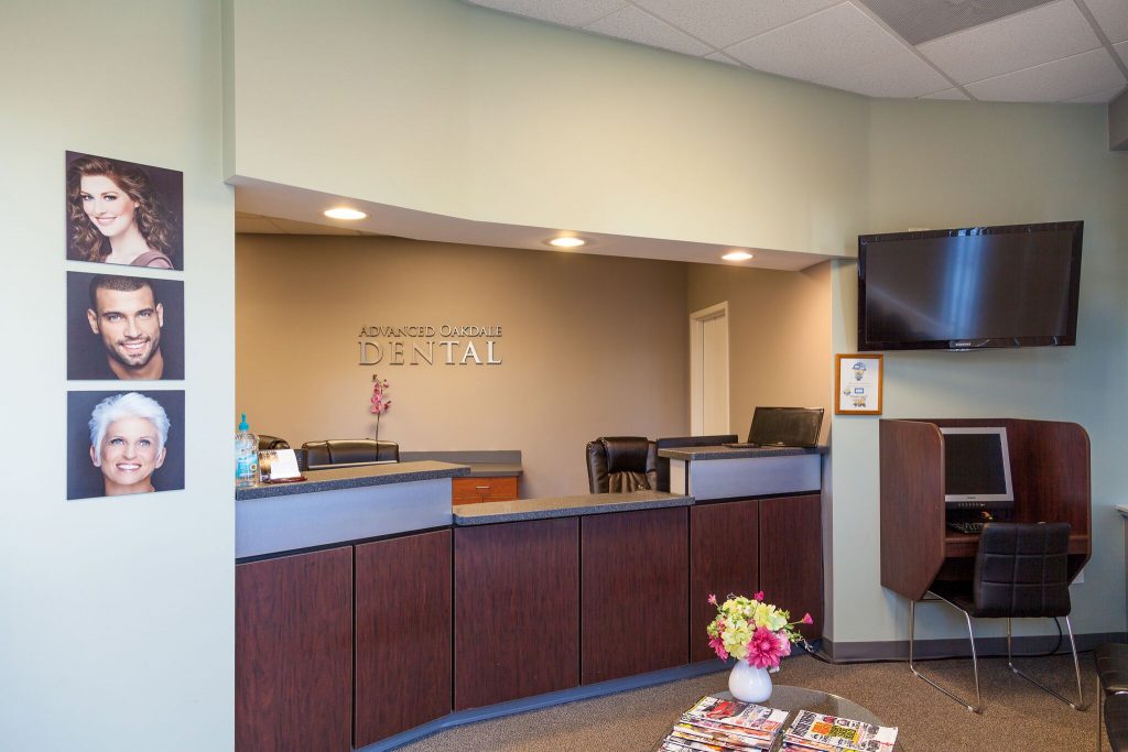 Dental office front desk Advanced Oakdale Dental