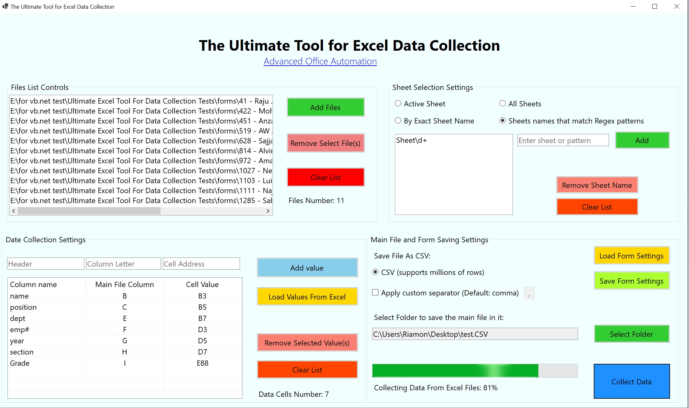 Ultimate tool for Excel Data Collection Advanced Office Automation