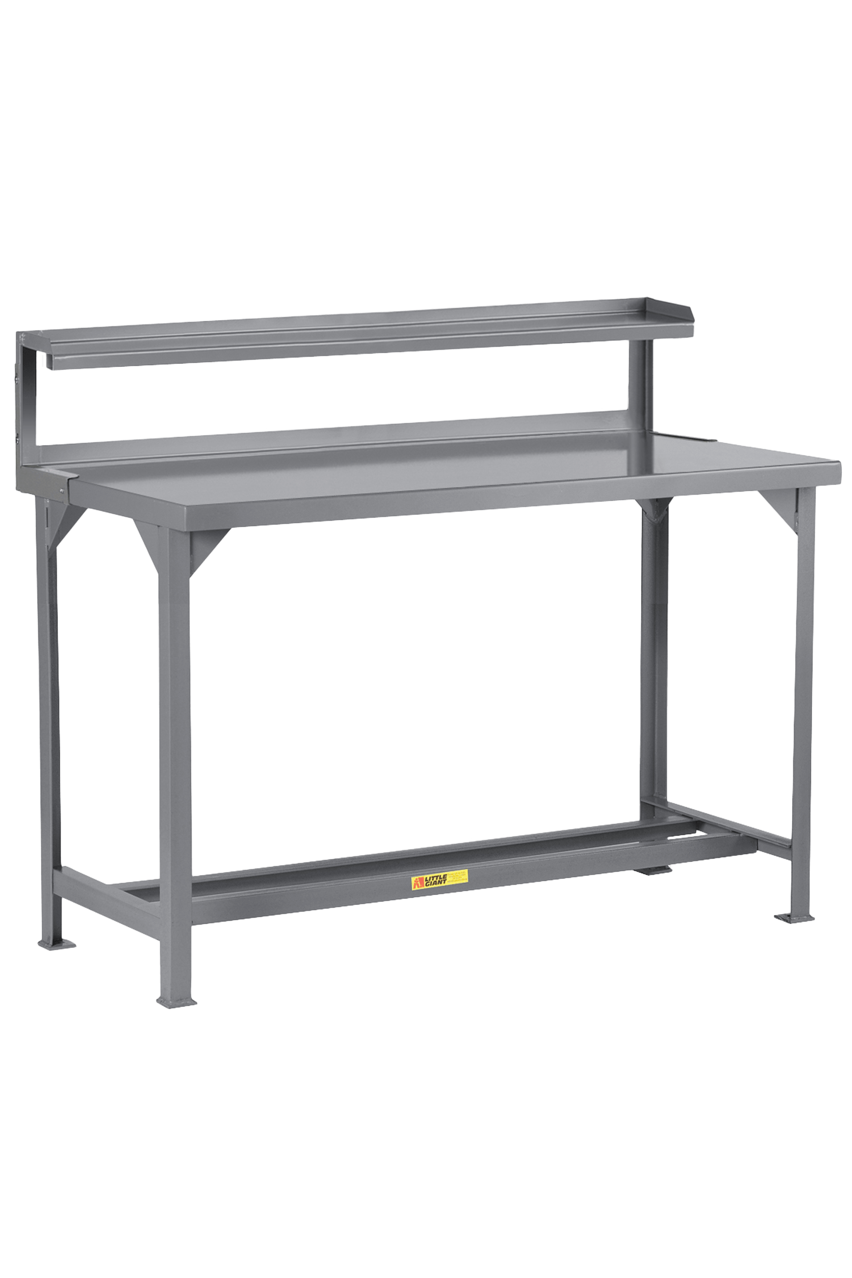 Little Giant Welded Steel Workbench with Riser Shelf 30 x 72