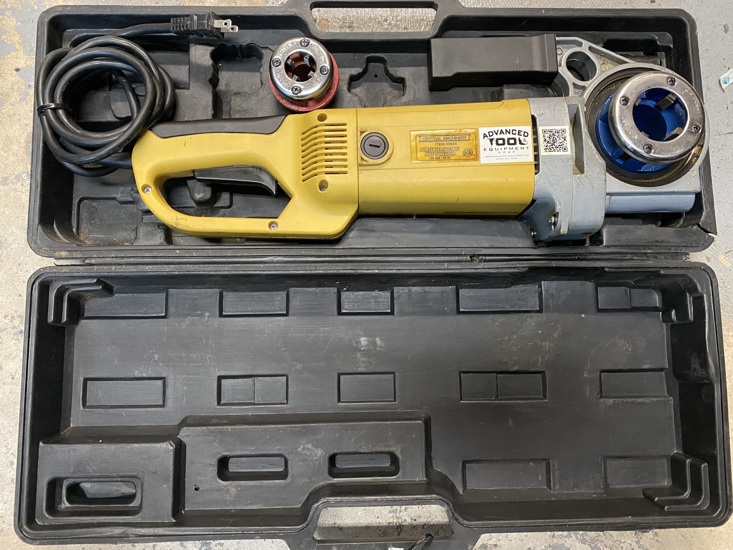 Central Machinery Portable Hand Held Electric Corded Pipe Threader w