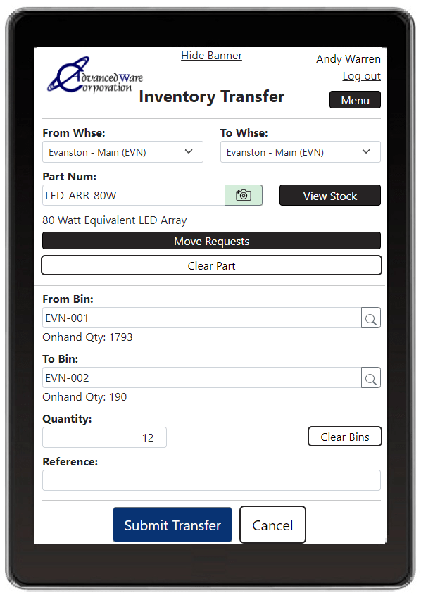 Mobile Barcode Modules for Epicor