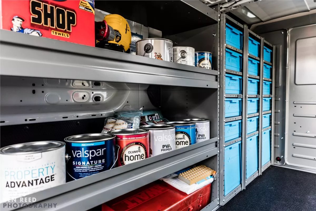 Work Van Shelving Cargo Management Advanced Work Vans