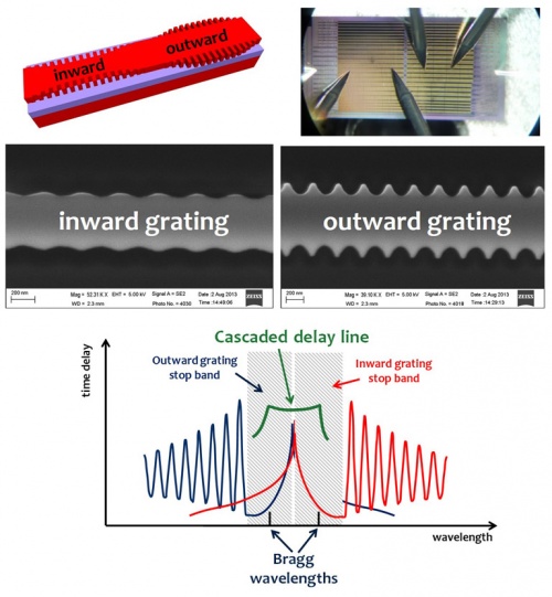Demonstration of tunable optical delay lines based on apodized grating waveguides. Advances in