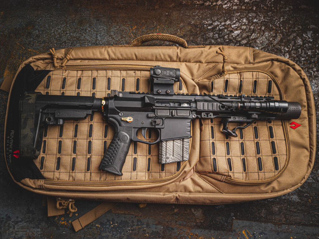 Frame 28″ AR Pistol/SBR Case w/Backpack Strap Tan Advance Warrior Solutions