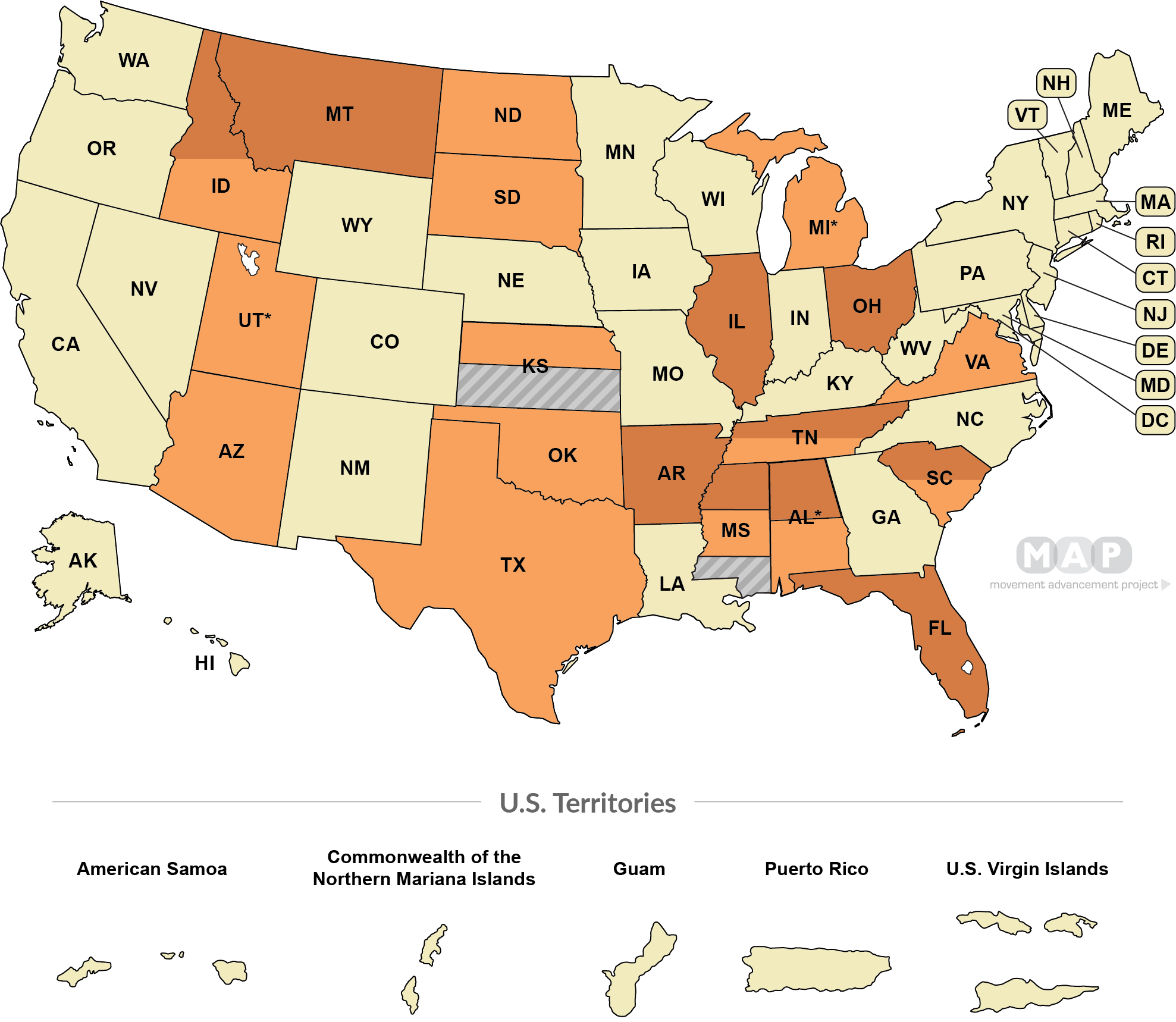 Movement Advancement Project Religious Exemption Laws