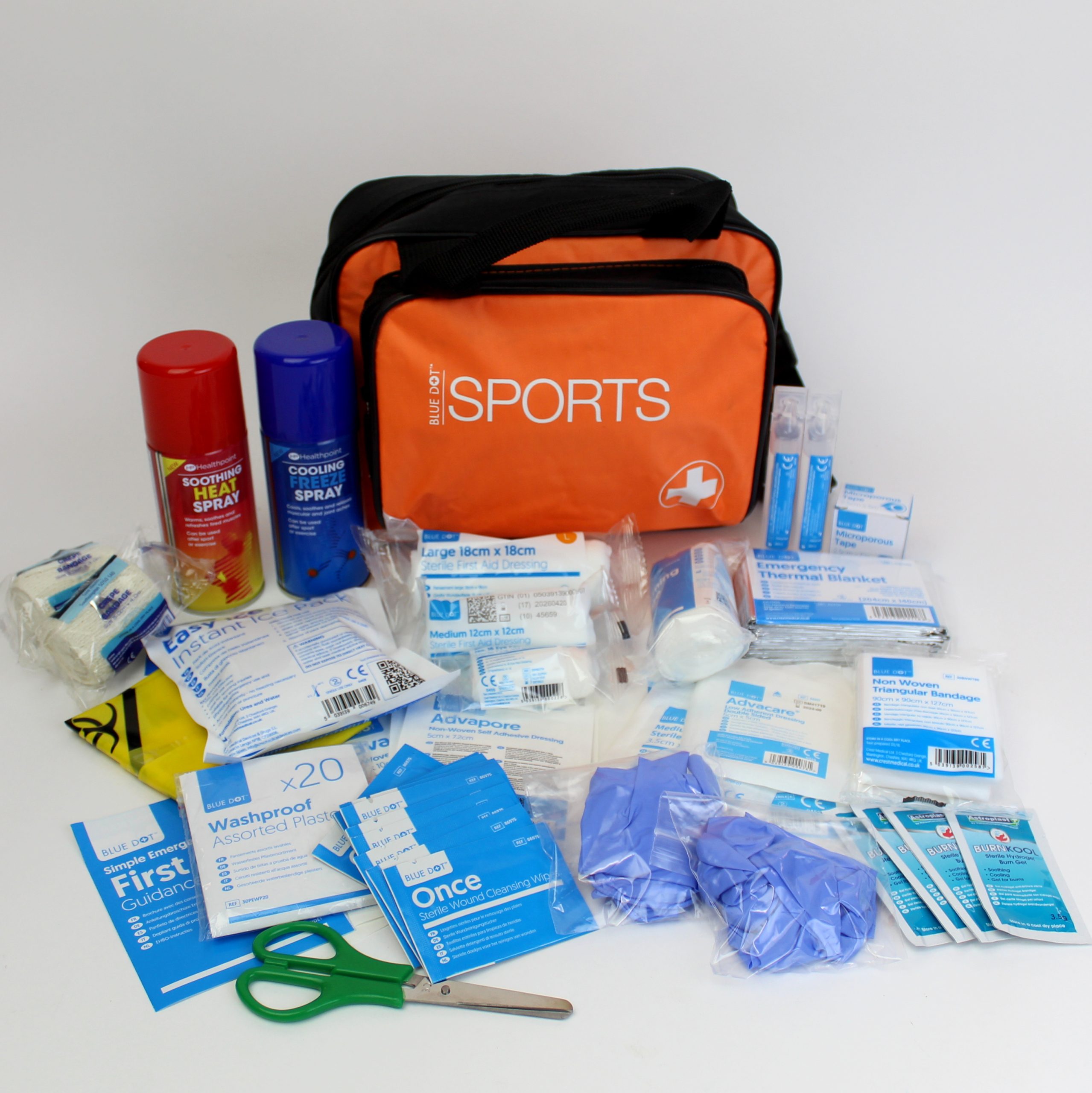 Astroturf First Aid Sports Bag Contents in Handy Bum Bag.
