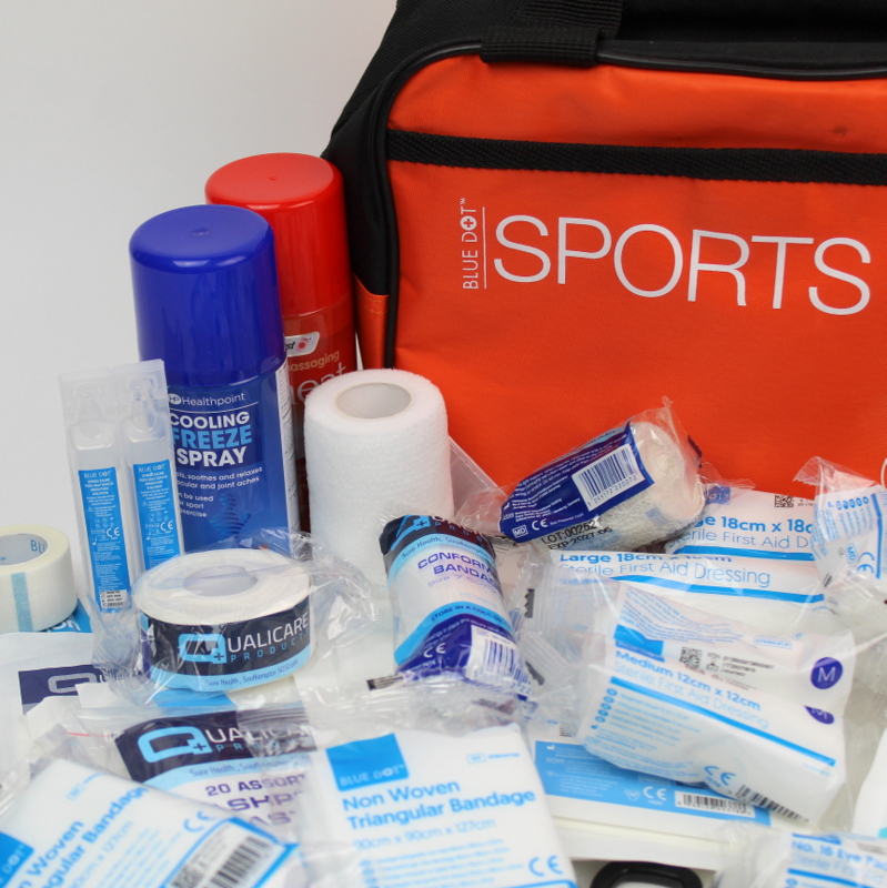 Gym / Touchline Sports First Aid Kit in Compact Bag.