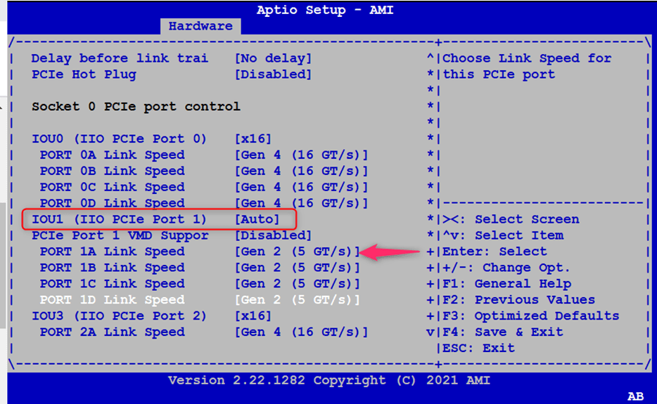 How to check PCIE slot number via BIOS? Advantech ICVG Service Center