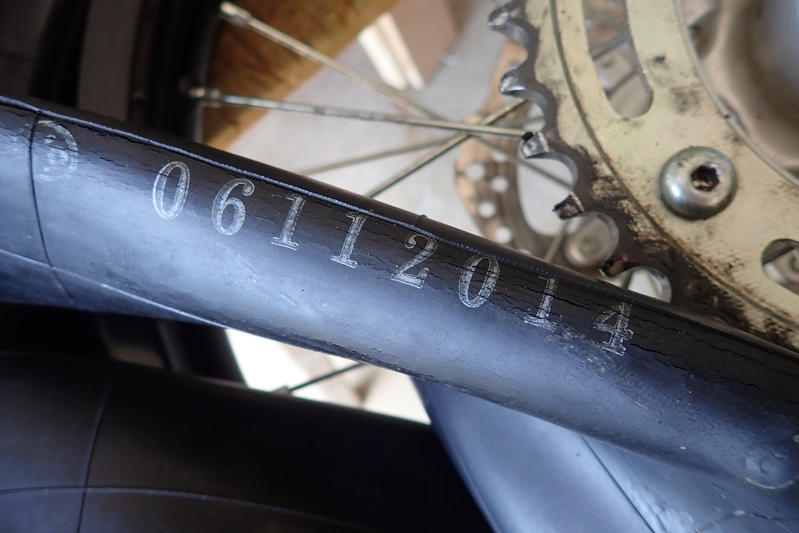 CRF300L old tubes and dirt bike rims Adventure Motorcycling Handbook