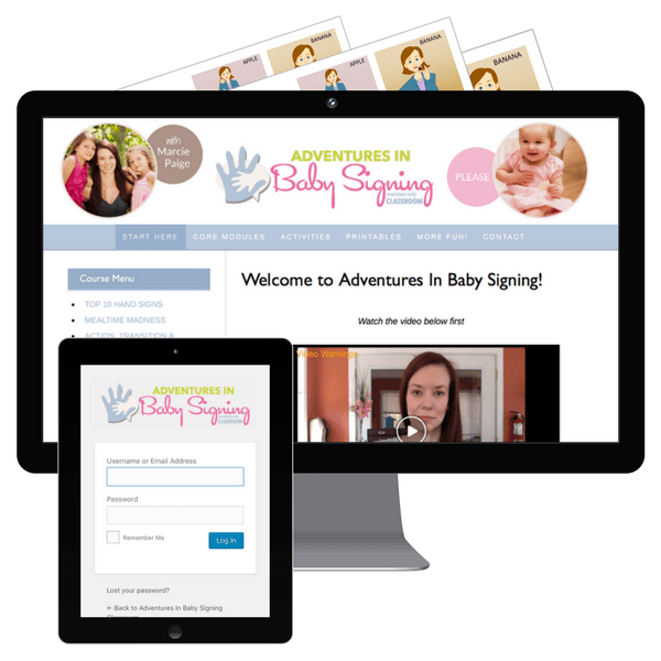Baby sign language course for parents in Canada and United States