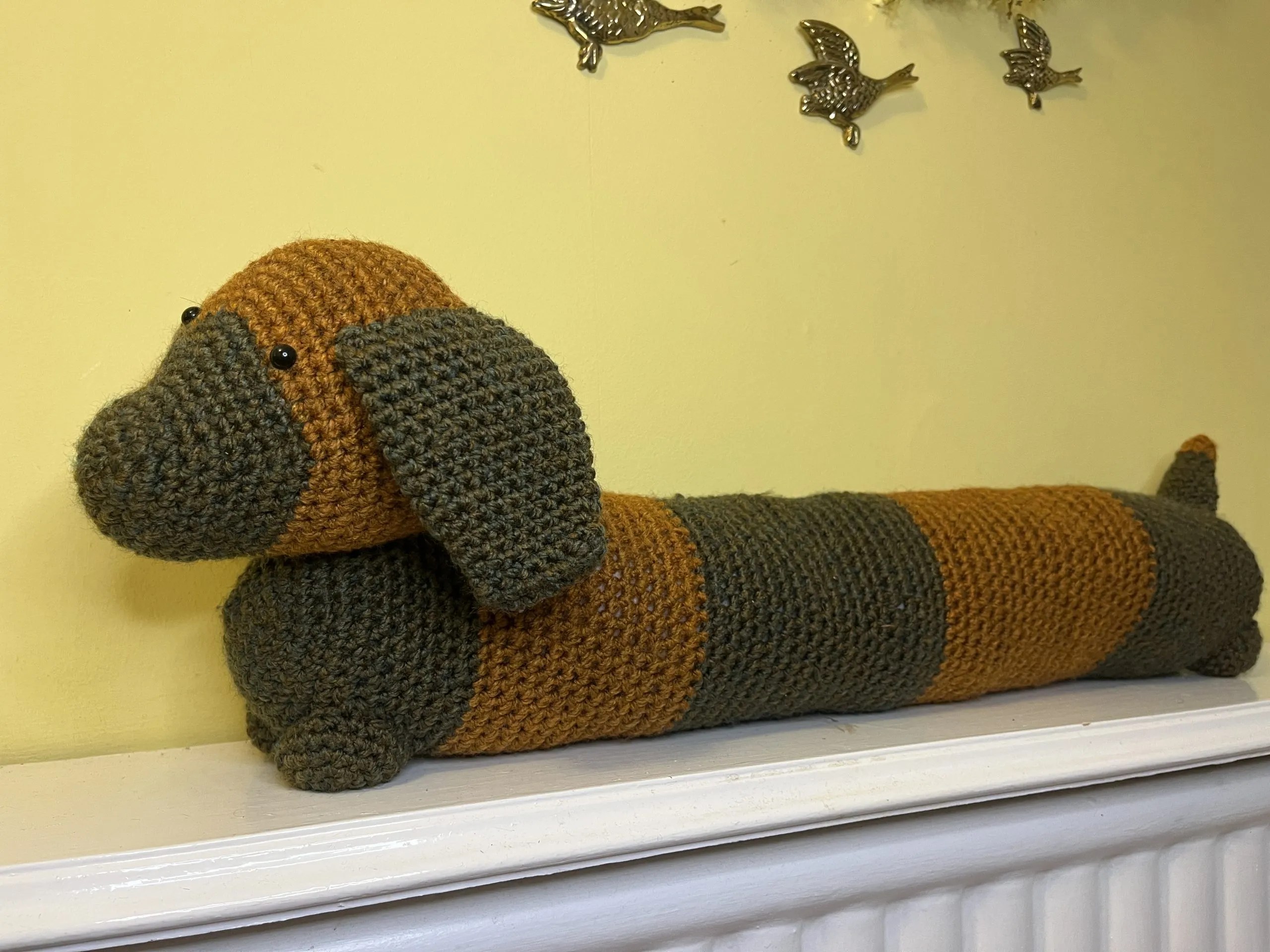 Dog Draught Excluder Crochet Pattern Adventures in Crafting