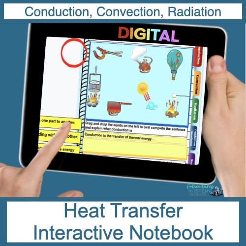 Heat Transfer and Thermal Energy Transfer Digital Interactive Notebook