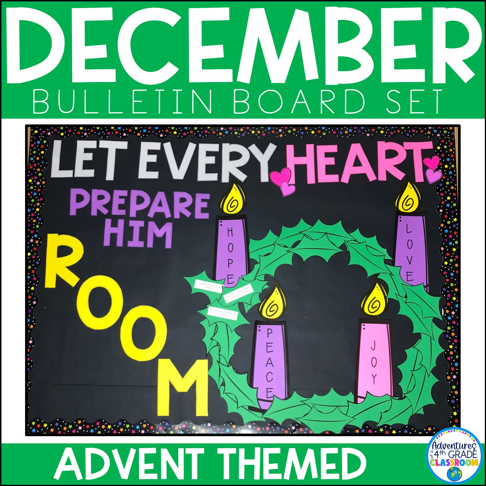 Advent Bulletin Board Set Adventures of a 4th Grade Classroom