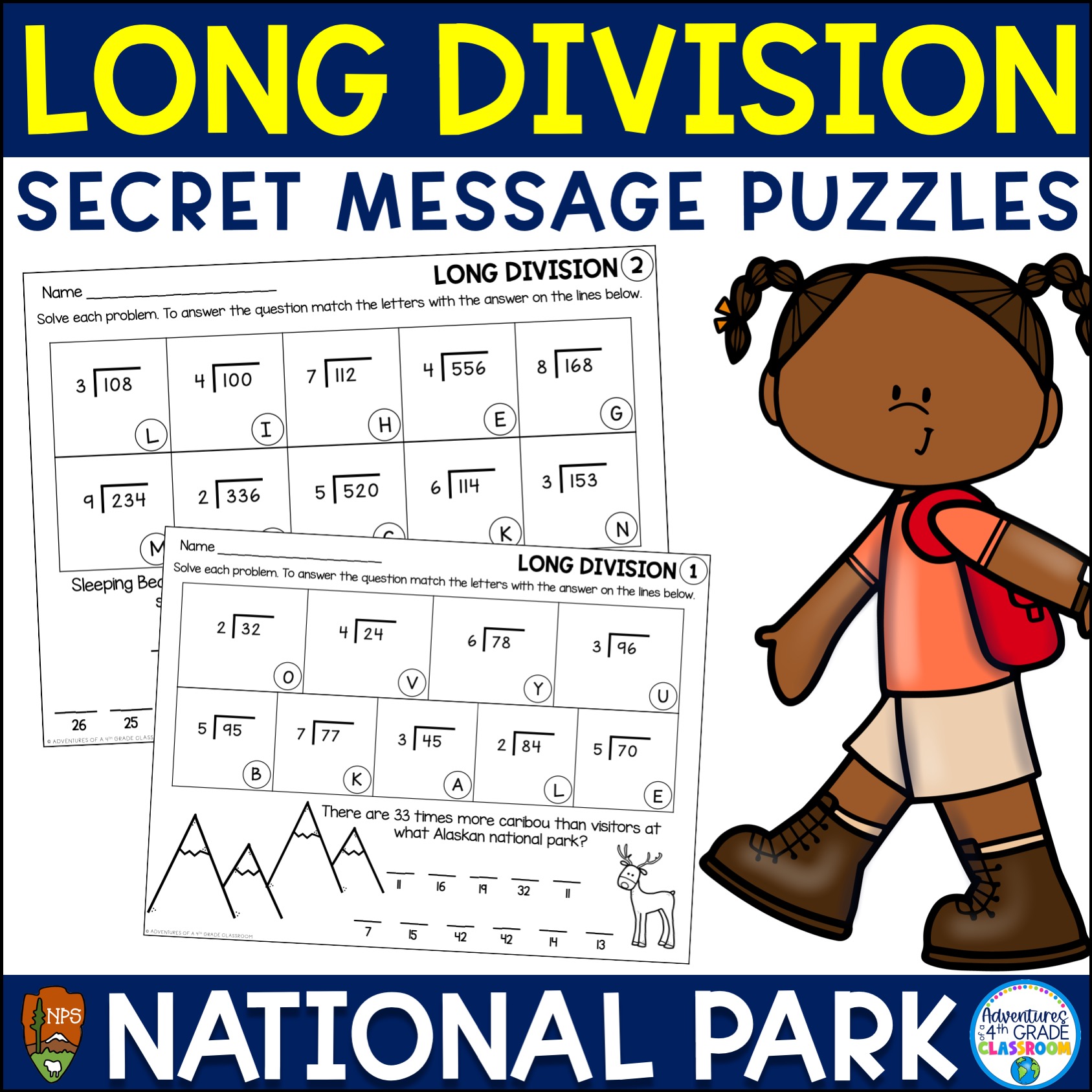 Long Division | Review Puzzles - Adventures of a 4th Grade Classroom