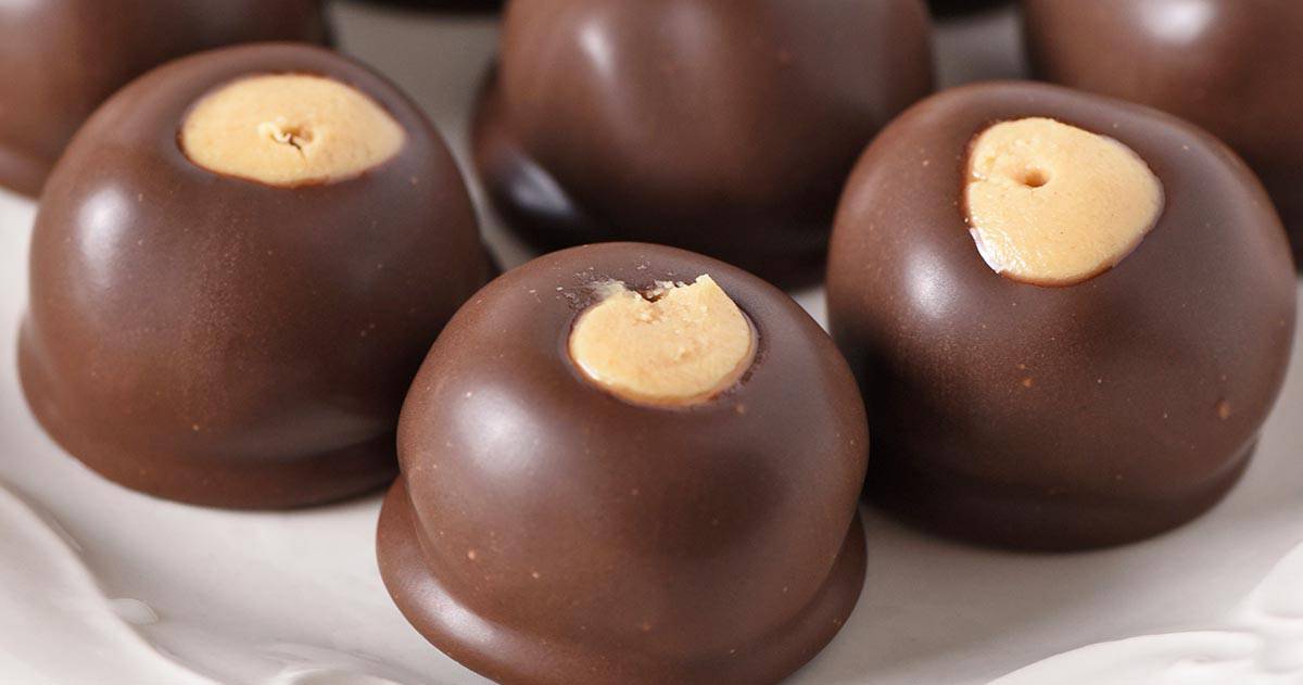 Easy 4 Ingredient Buckeyes Peanut Butter Balls Recipe Adventures of Mel