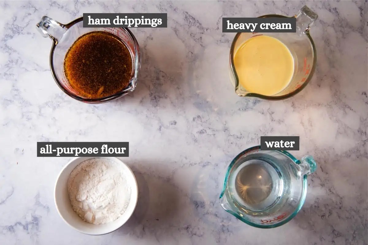 Easy Ham Gravy Recipe {How to Make with Drippings} Adventures of Mel