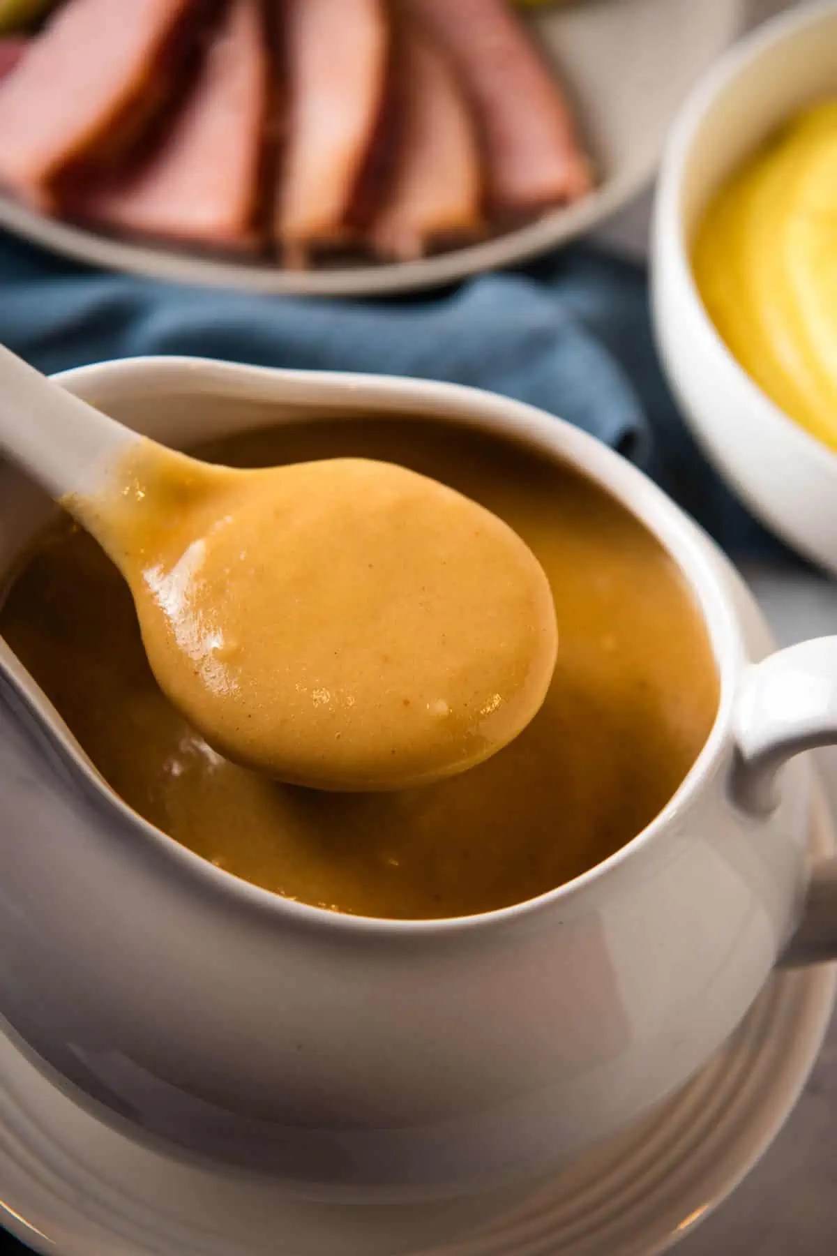 Easy Ham Gravy Recipe {How to Make with Drippings} Adventures of Mel