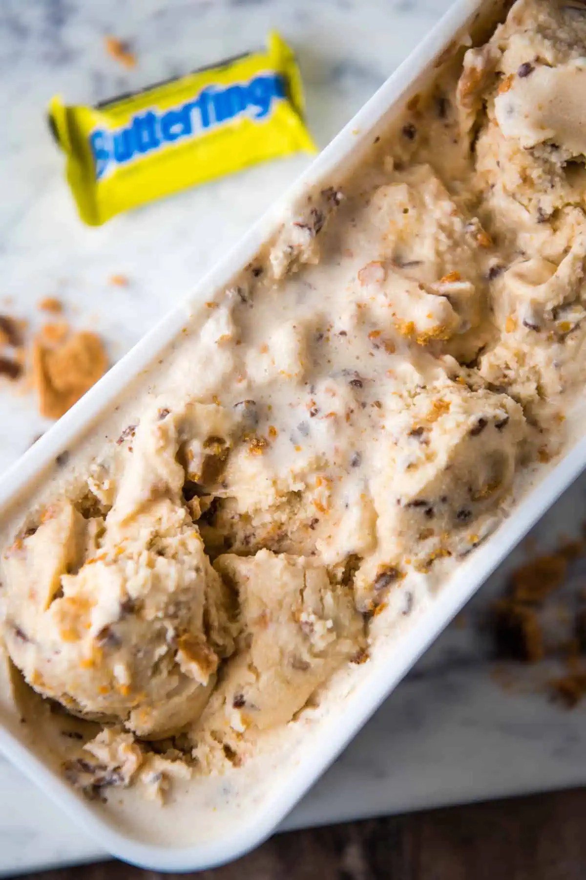Homemade Butterfinger Ice Cream Adventures of Mel