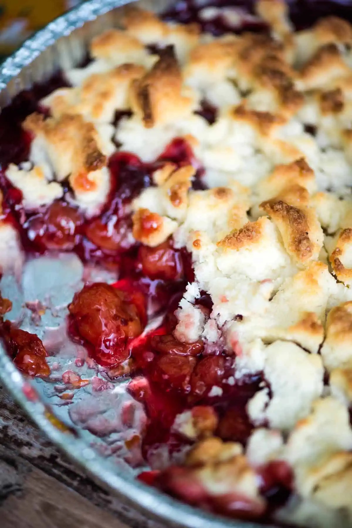 Easy Dutch Oven Cherry Cobbler Over the Campfire Adventures of Mel