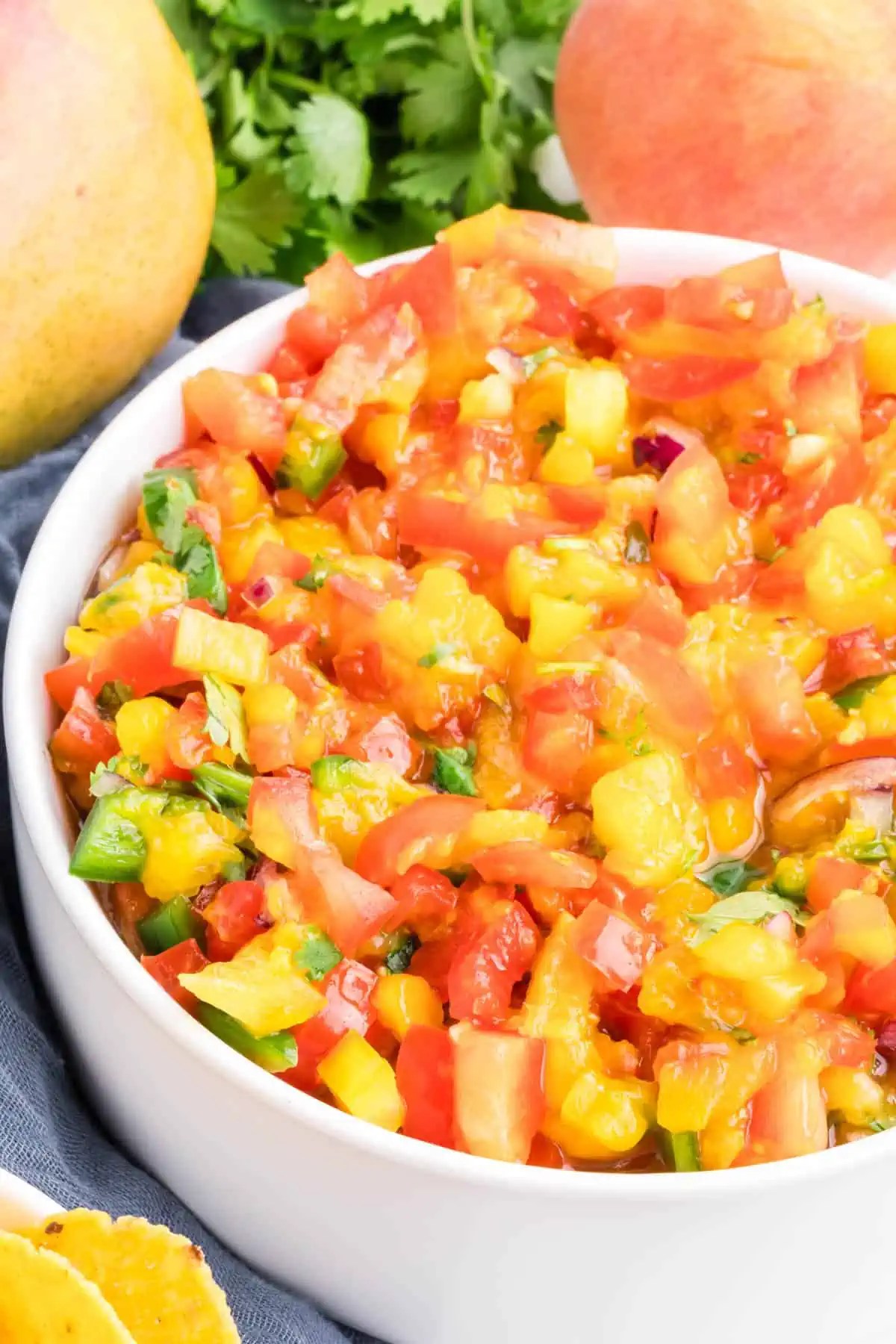Easy & Fresh Mango Peach Salsa Recipe From Scratch Adventures of Mel