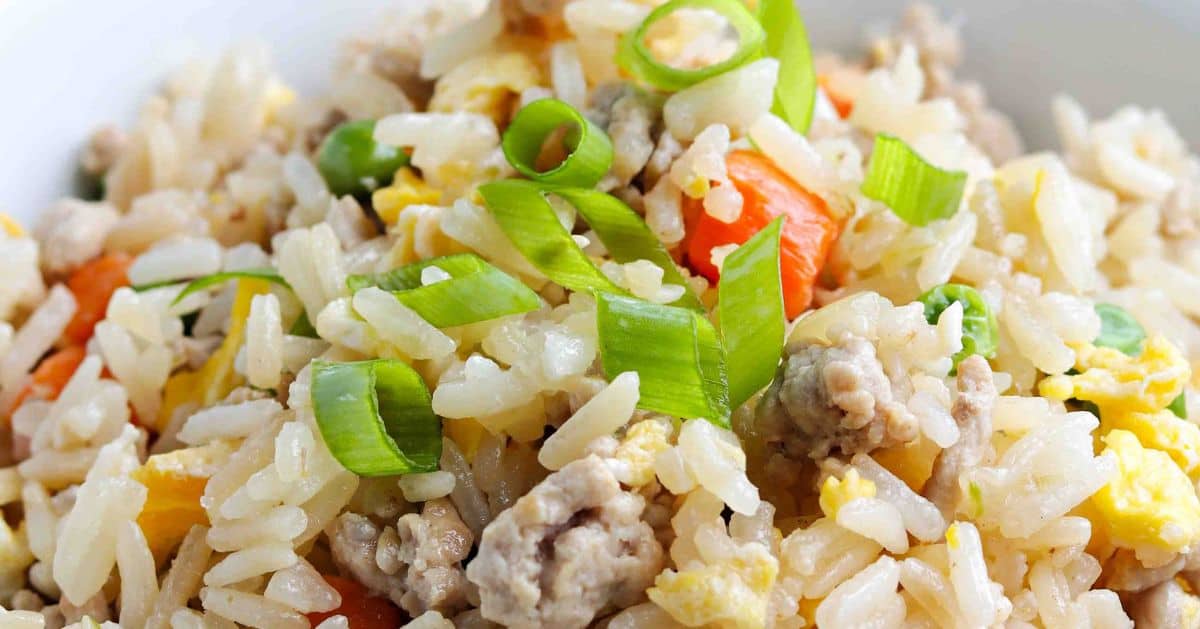 Easy Chinese Pork Fried Rice Recipe From Scratch Adventures of Mel
