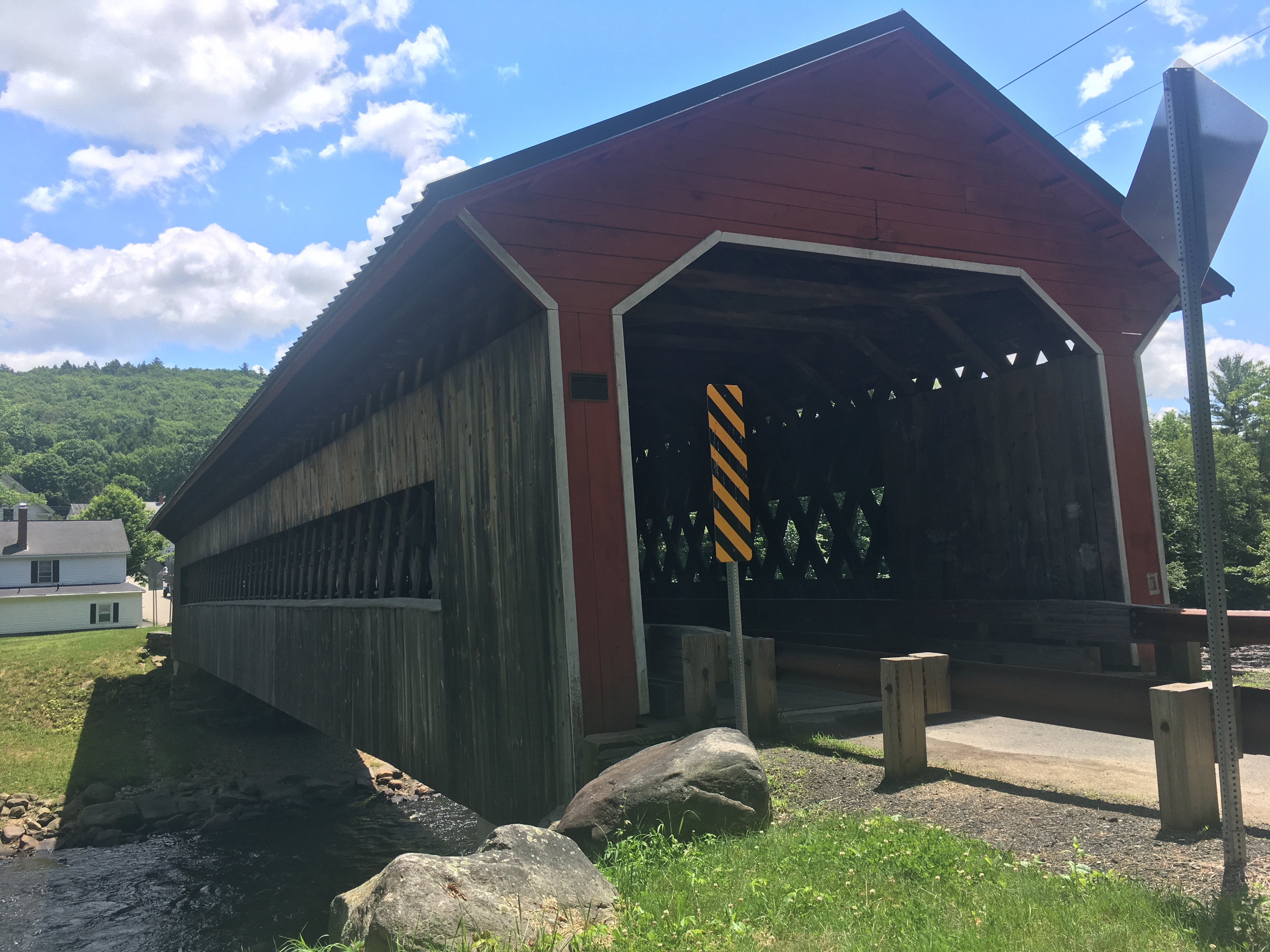 July 1, 2019 Ware Hardwick Covered Bridge Massachusetts The