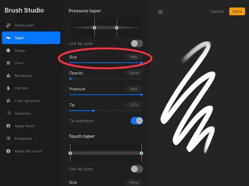 Ultimate Guide to Procreate Brush Taper Settings Adventures with Art