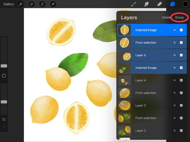 How to Select, Move, Delete, and Group Multiple Layers in Procreate Adventures with Art