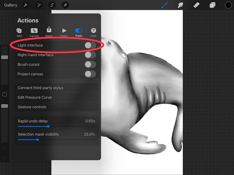 How to Use Dark Mode with Procreate and Procreate Pocket Adventures