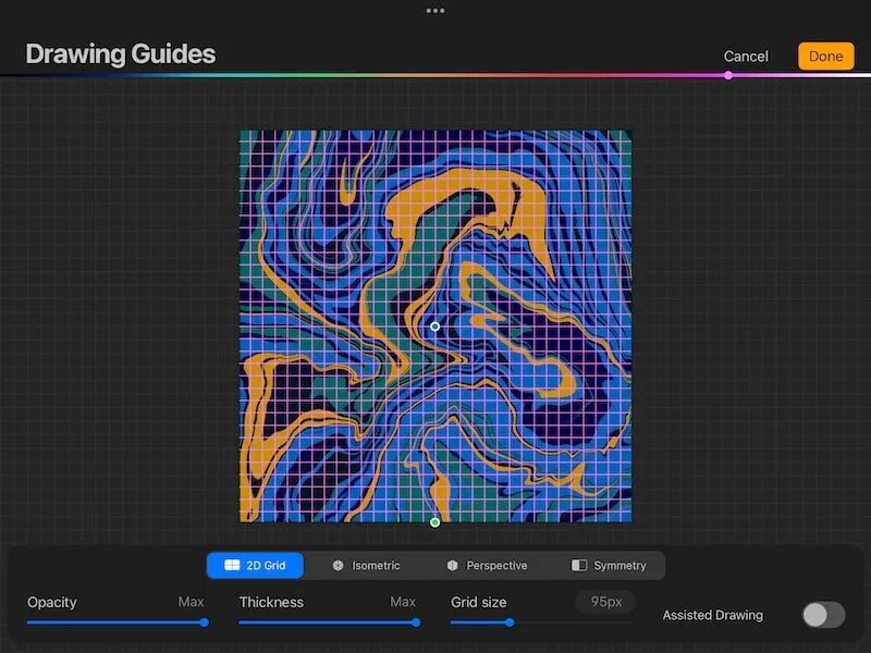 How to Make Grids in Procreate with Drawing Guides Adventures with Art