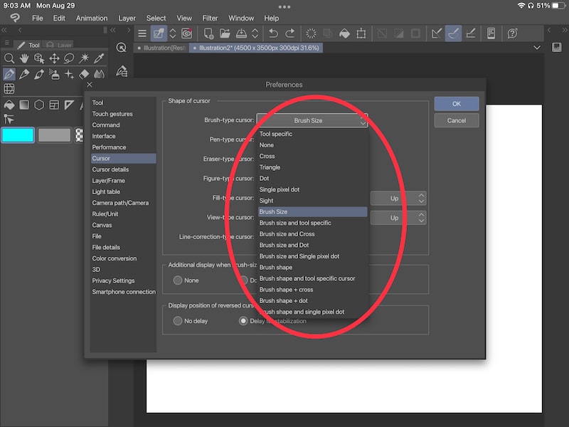How to Change the Cursor in Clip Studio Paint Adventures with Art