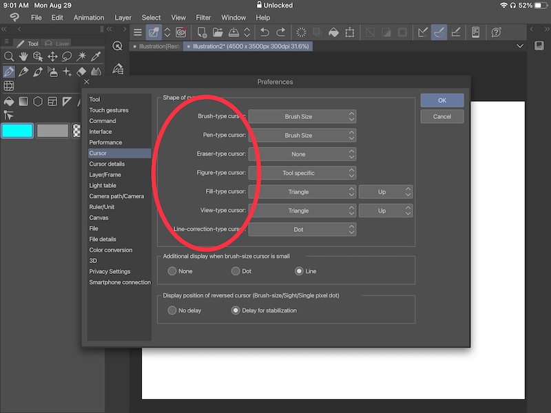 How to Change the Cursor in Clip Studio Paint Adventures with Art