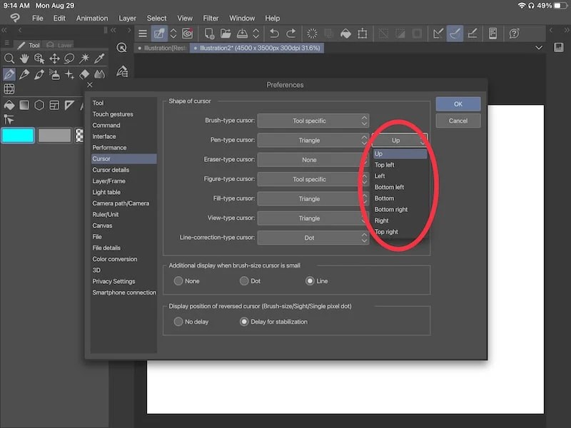 How to Change the Cursor in Clip Studio Paint Adventures with Art
