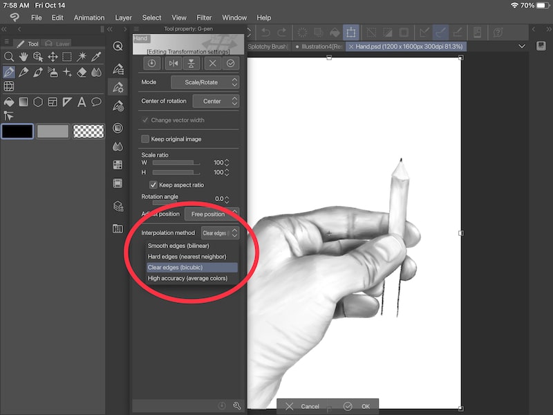 How to Limit Quality Loss When Resizing in Clip Studio Paint