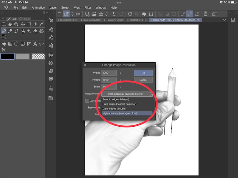 How to Limit Quality Loss When Resizing in Clip Studio Paint