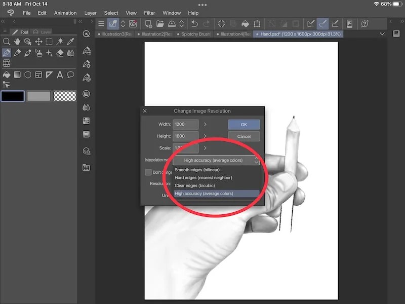 How to Limit Quality Loss When Resizing in Clip Studio Paint