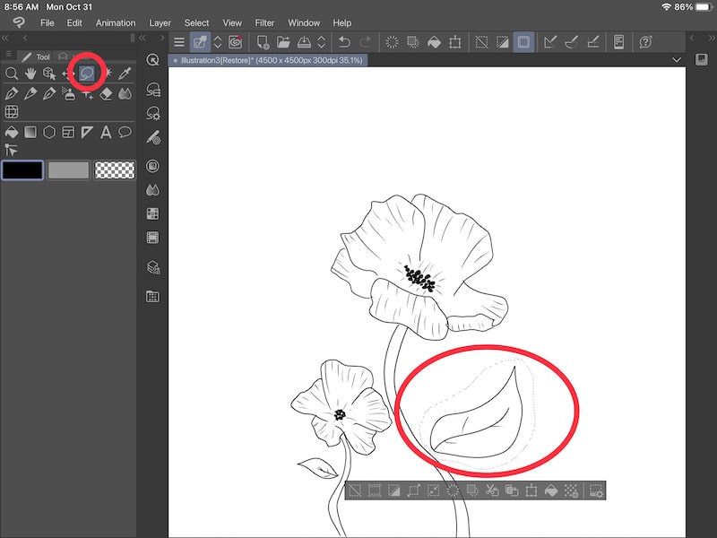 How to Flip a Selection and Layer in Clip Studio Paint Adventures