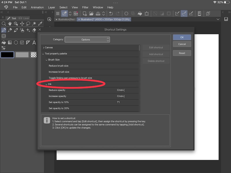 Changing Layer Opacity + Brush Opacity in Clip Studio Paint