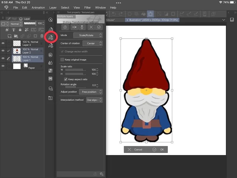 How to Resize in Clip Studio Paint Adventures with Art