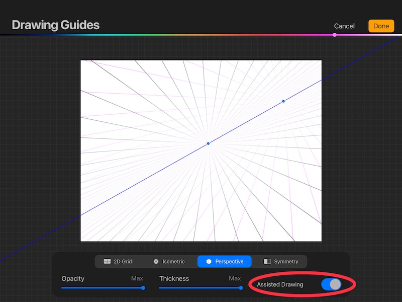 How to Use Procreate’s Drawing Guides and Assisted Drawing Adventures