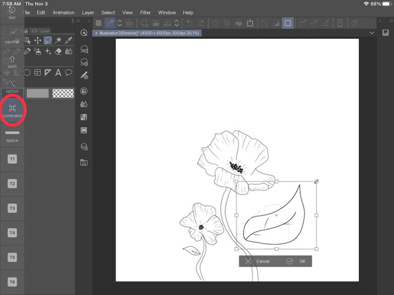 How to Use the Free Transform Feature in Clip Studio Paint Adventures