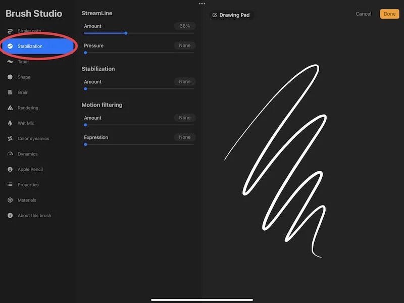 How to Use Procreate’s Stabilization Brush Settings Adventures with Art