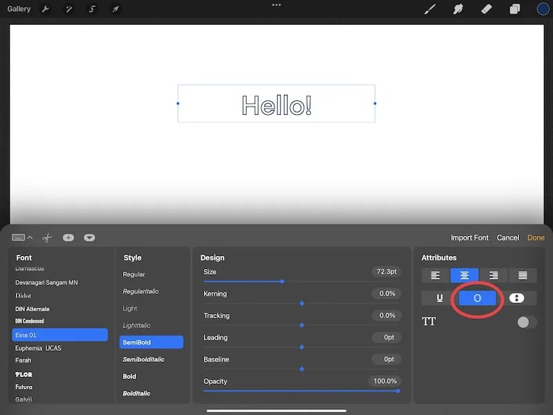 How to Outline Lettering and Text in Procreate Adventures with Art