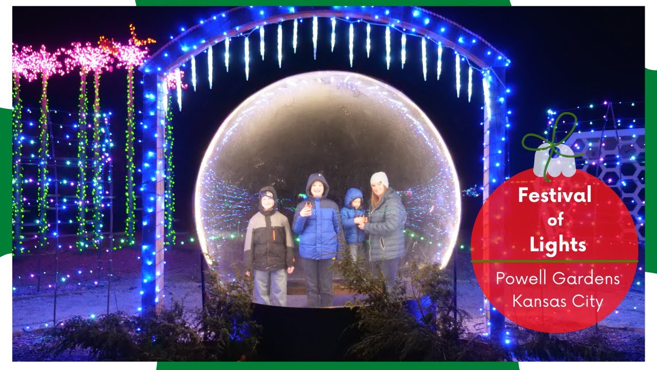 Powell Gardens Festival of Lights Kansas City Botanical Gardens 2021