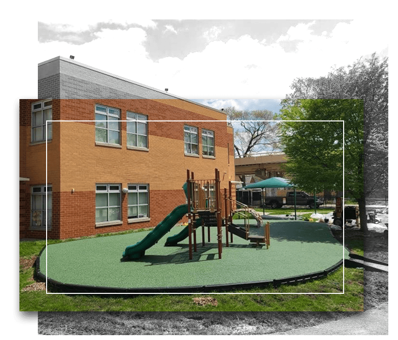 Community Center Playground Surface Installation adventureTURF