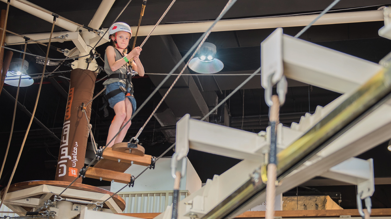 High Ropes Course For Kids in Dubai Adventure Zone