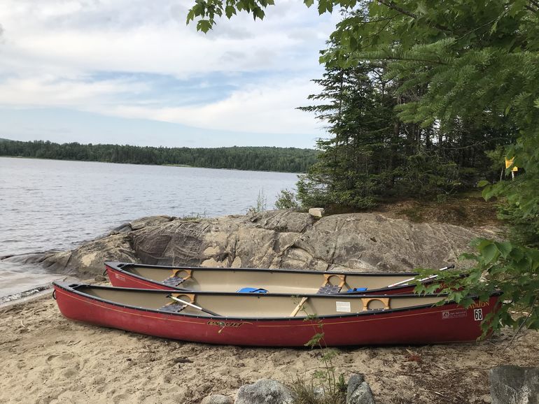 Canoe camping in Frontenac national park Adventurion